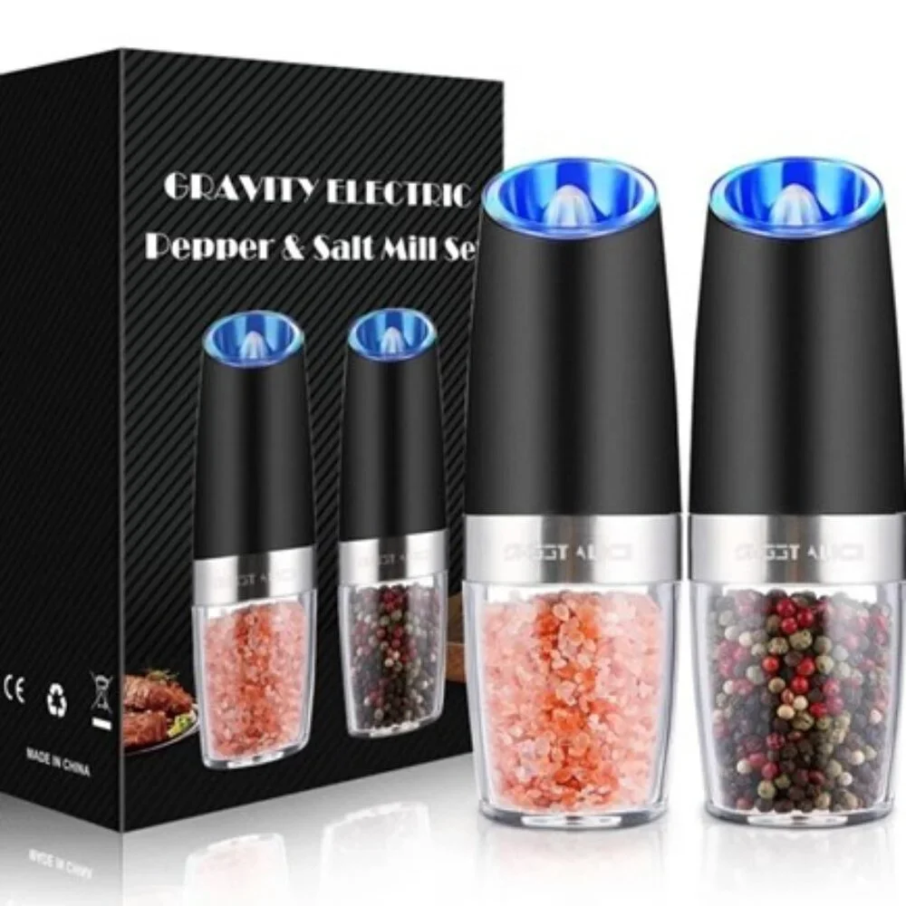 Gravity electric pepper and‎ salt mill set NEW IN BOX
